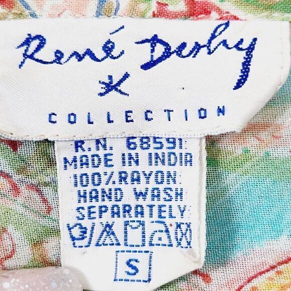 Rene Derhy floral paisley top Size small - Picture 9 of 9